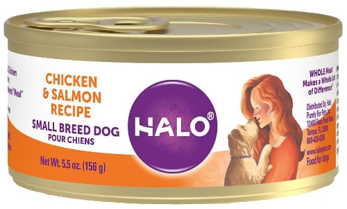 Halo Chicken Salmon Grain Free Small Breed Canned Food