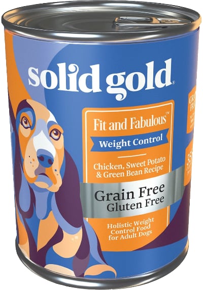 Solid Gold Fit & Fabulous Chicken, Sweet Potato & Green Bean Weight Control Recipe Grain-Free Canned