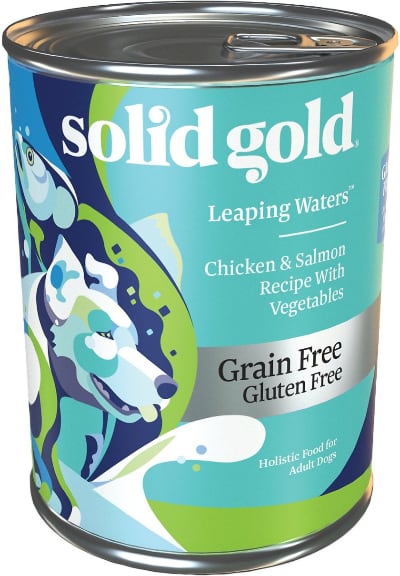 Solid Gold Leaping Waters Chicken & Salmon Canned