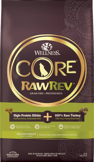 Wellness CORE RawRev Grain Free Healthy Weight Freeze Dried Turkey