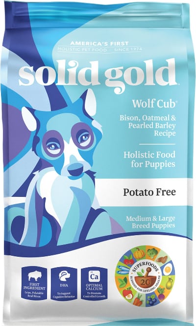 Solid Gold Wolf Cub Bison & Oatmeal Puppy