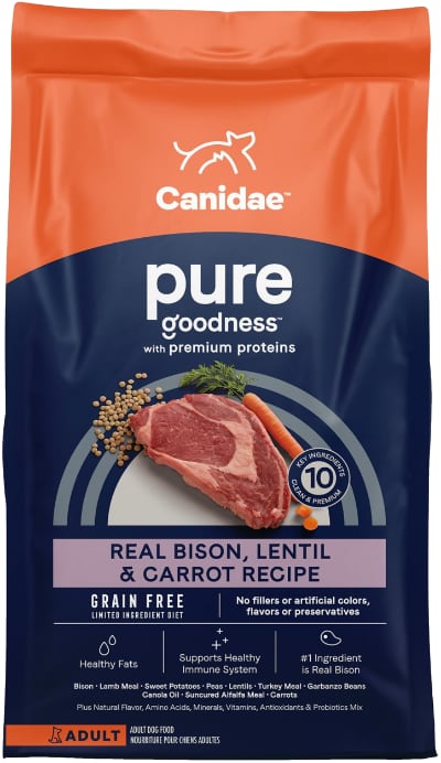 CANIDAE Grain Free PURE LID Bison