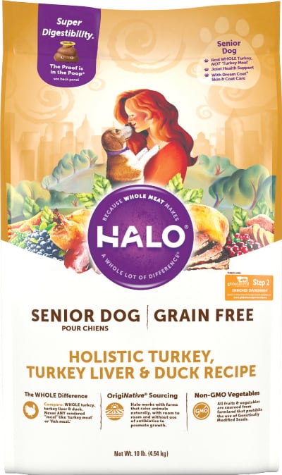 Halo Holistic Senior Grain-Free Turkey