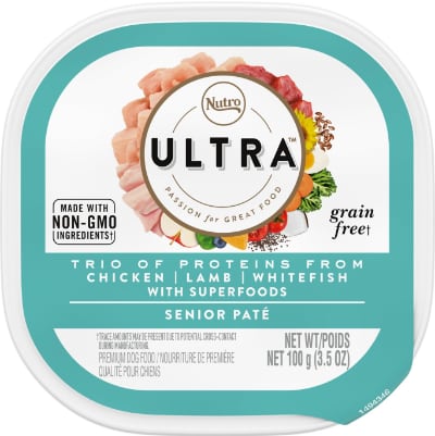 Nutro Ultra Grain-Free Trio Protein Chicken Lamb Fish Senior Wet